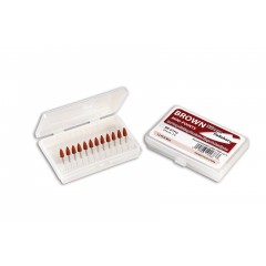 Plasdent SILICONE MINI POINT/ FG BROWN, for Pre-Polishing (12 pcs/box)